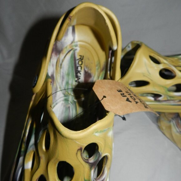 ROCKIN CLOGS UNISEX GLADES GREEN LIGHTWEIGHT WATERPROOF DURABLE SHOES NWT! - Picture 6 of 14
